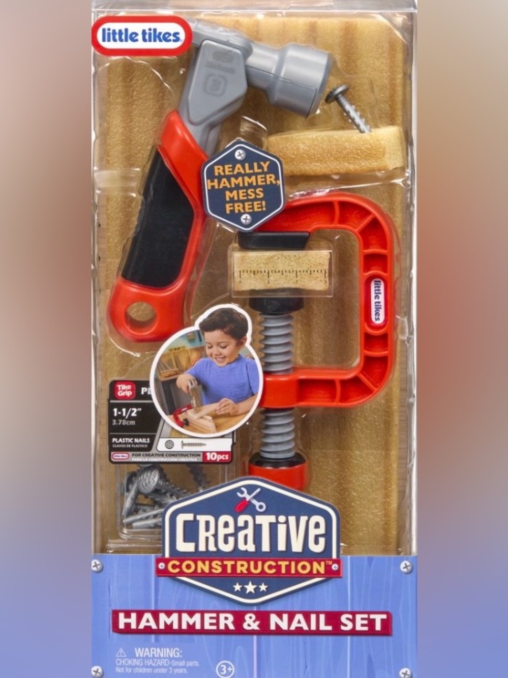 Little Tikes Creative Construction Red Hammer & Nail Set